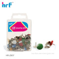 100 pcs Vinly Colored Thumb Tacks in PS box